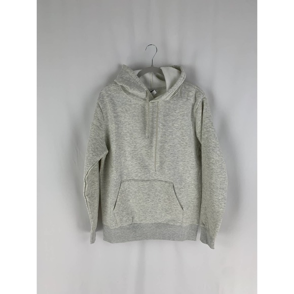 Royal Avalon Apparel Fleece Hoodie Mens Medium Heather White Cotton Blend New - Picture 1 of 10